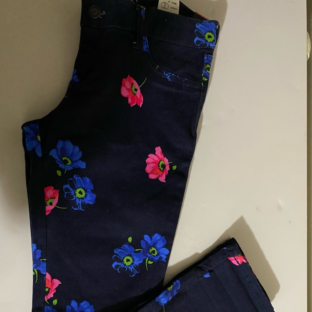 Hollister floral jeans
